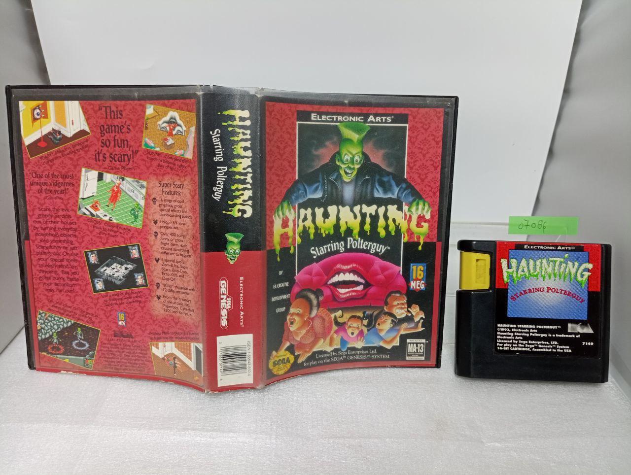 Haunting Starring Polterguy | Item and Box only | Sega Genesis