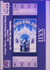 Super Bowl XXII Football Cards 1990 Pro Set Super Bowl 160 Prices