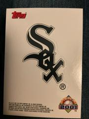 Chicago White Sox Baseball Cards 2001 Topps Opening Day Team Logo Stickers Prices