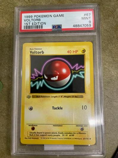 Voltorb [1st Edition] | Graded 9 | Pokemon Base Set