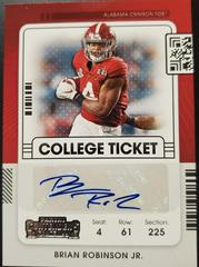Brian Robinson Jr #CCT-BRJ Football Cards 2022 Panini Chronicles Draft Picks Contenders College Ticket Autograph Prices