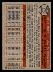 Back | Robin Roberts Baseball Cards 1957 Topps