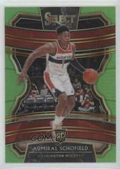 Admiral Schofield [Neon Green Prizm] #6 Basketball Cards 2019 Panini Select Prices