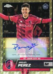 Miguel Perez [Autograph Superfractor] #102 Soccer Cards 2023 Topps Chrome MLS Prices