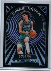 LaMelo Ball [Purple] #1 Basketball Cards 2021 Panini Obsidian Tunnel Vision Prices