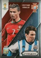 Cristiano Ronaldo, Lionel Messi [Prizm] #19 Soccer Cards 2014 Panini Prizm World Cup Matchups Prices