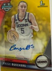 Paige Bueckers [Yellow] #BCPA-PB Basketball Cards 2023 Bowman Chrome University Prospects Autographs Prices