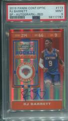 RJ Barrett [SP Autograph Red] #113 Basketball Cards 2019 Panini Contenders Optic Prices