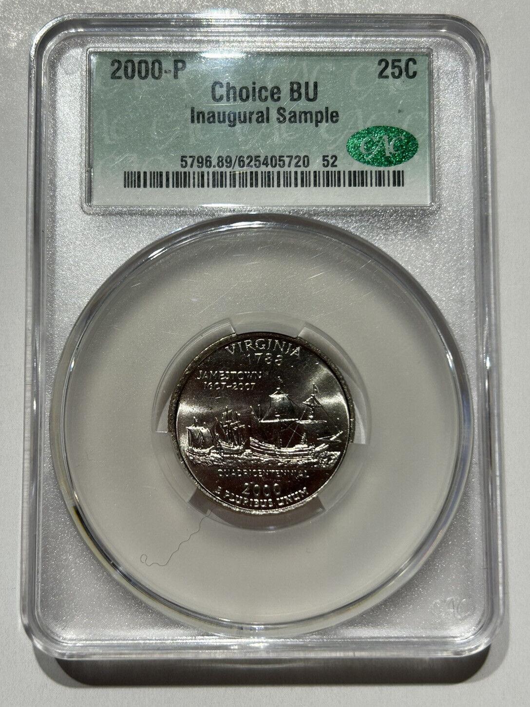 2000 P [VIRGINA INAUGURAL SAMPLE] Coins State Quarter