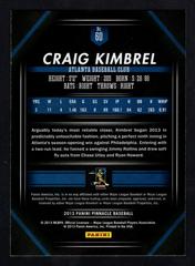 Back | Craig Kimbrel Baseball Cards 2013 Panini Pinnacle