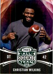 Christian Wilkins #140 Football Cards 2019 Sage Hit Prices