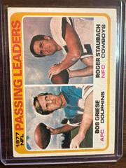 1977 NFL Passing Leaders Football Cards 1977 Topps Prices