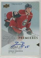 Jonas Brodin [Autograph] #143 Hockey Cards 2013 Upper Deck Trilogy Prices