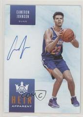 Cameron Johnson [Citrine] Basketball Cards 2019 Panini Court Kings Heir Apparent Autographs Prices