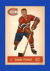 Claude Provost #12 Hockey Cards 1957 Parkhurst Prices