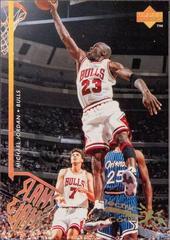 Michael Jordan [Electric Court Gold] #352 Basketball Cards 1995 Upper Deck Prices