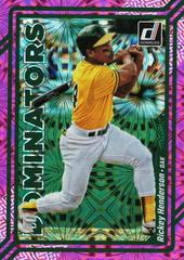 Rickey Henderson [Pink Fireworks] Baseball Cards 2023 Panini Donruss Dominators Prices