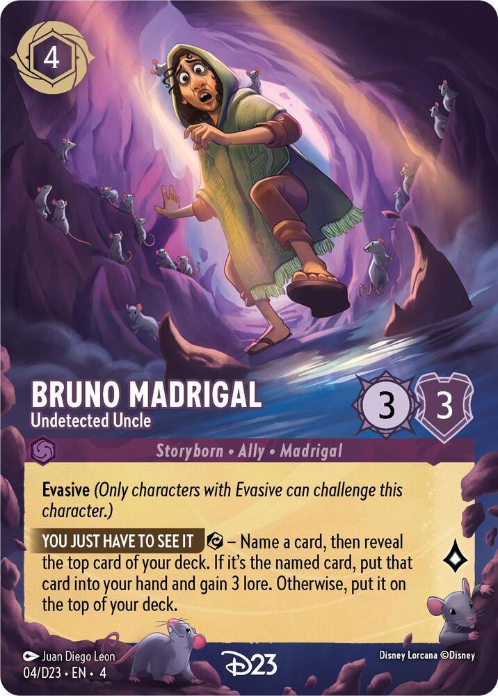 Bruno Madrigal - Undetected Uncle #4 Lorcana Promo