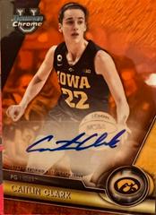 Caitlin Clark [Orange] #BCPA-CCL Basketball Cards 2023 Bowman Chrome University Prospects Autographs Prices