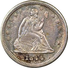 1844 O Coins Seated Liberty Quarter Prices