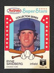 Ryne Sandberg Baseball Cards 1986 True Value Perforated Prices