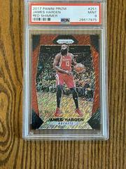 James Harden [Red Shimmer] Basketball Cards 2017 Panini Prizm Prices