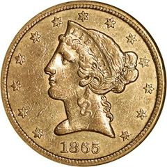 1865 S Coins Liberty Head Half Eagle Prices