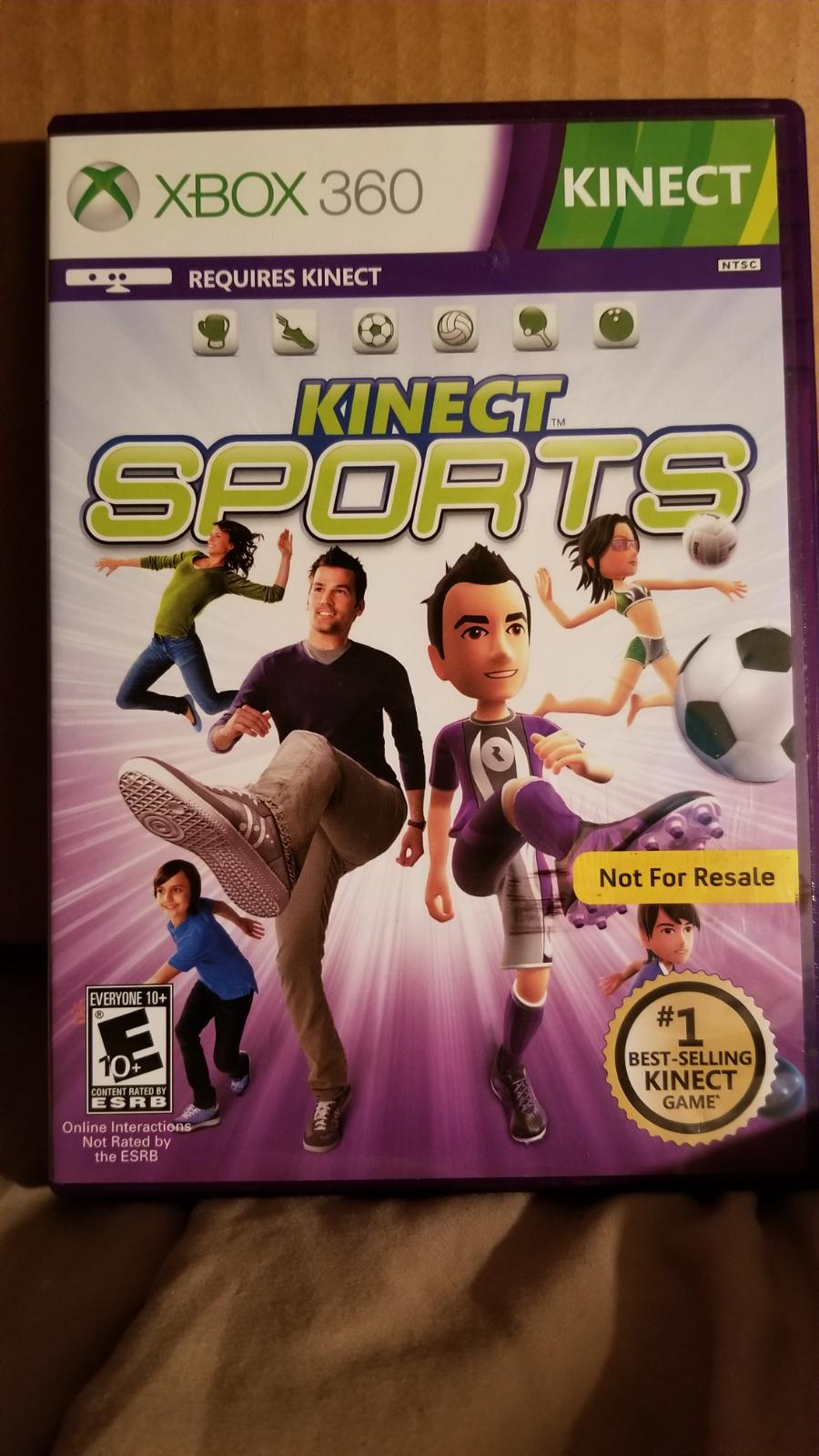 Kinect Sports [Not for Resale] Item, Box, and Manual Xbox 360