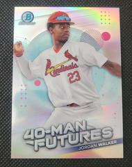 Jordan Walker Baseball Cards 2021 Bowman Chrome 40 Man Futures Prices