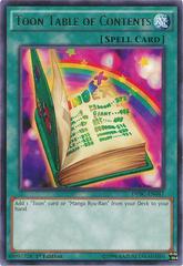 Toon Table of Contents [1st Edition] YuGiOh Duelist Pack: Battle City Prices