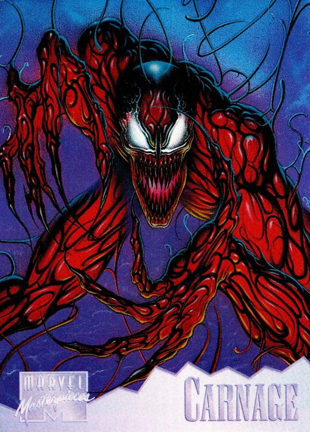 Carnage #2 Marvel 1995 Masterpieces Holoflash