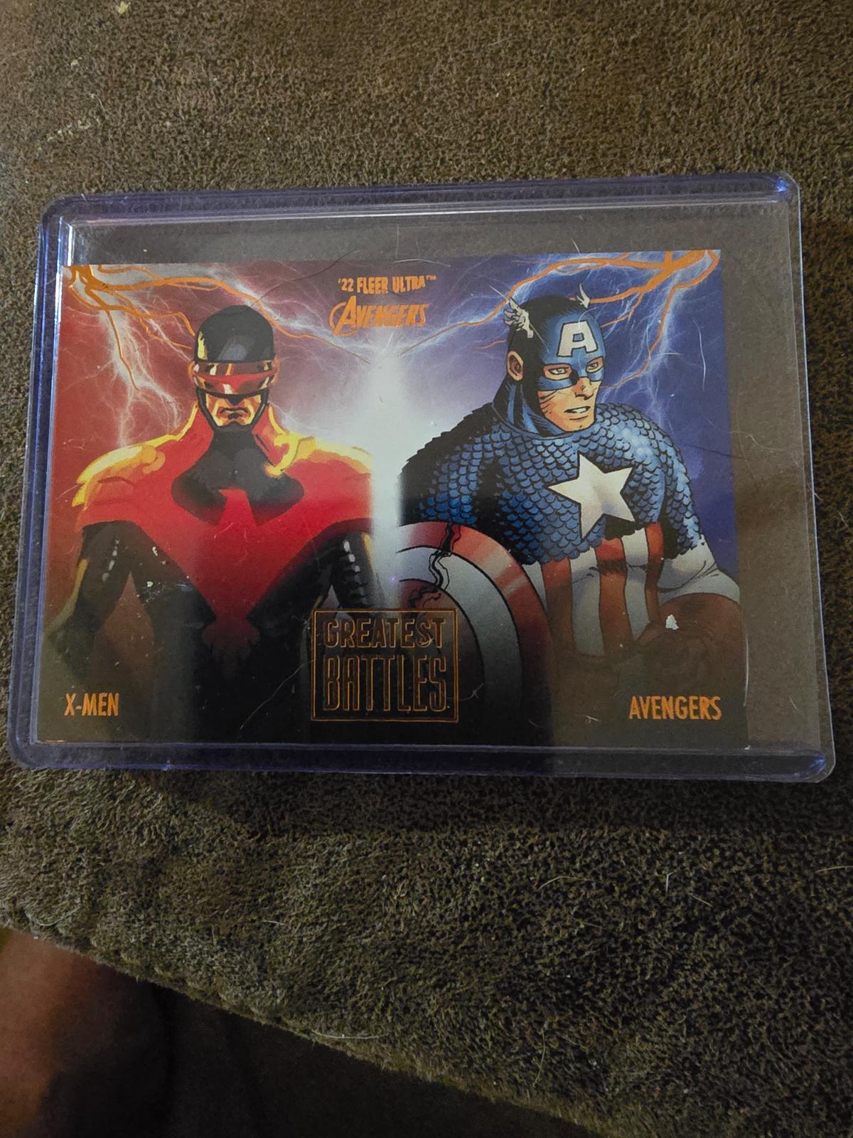 X-Men vs Avengers [Orange Foil] #EB8 Marvel 2022 Ultra Avengers Greatest Battles