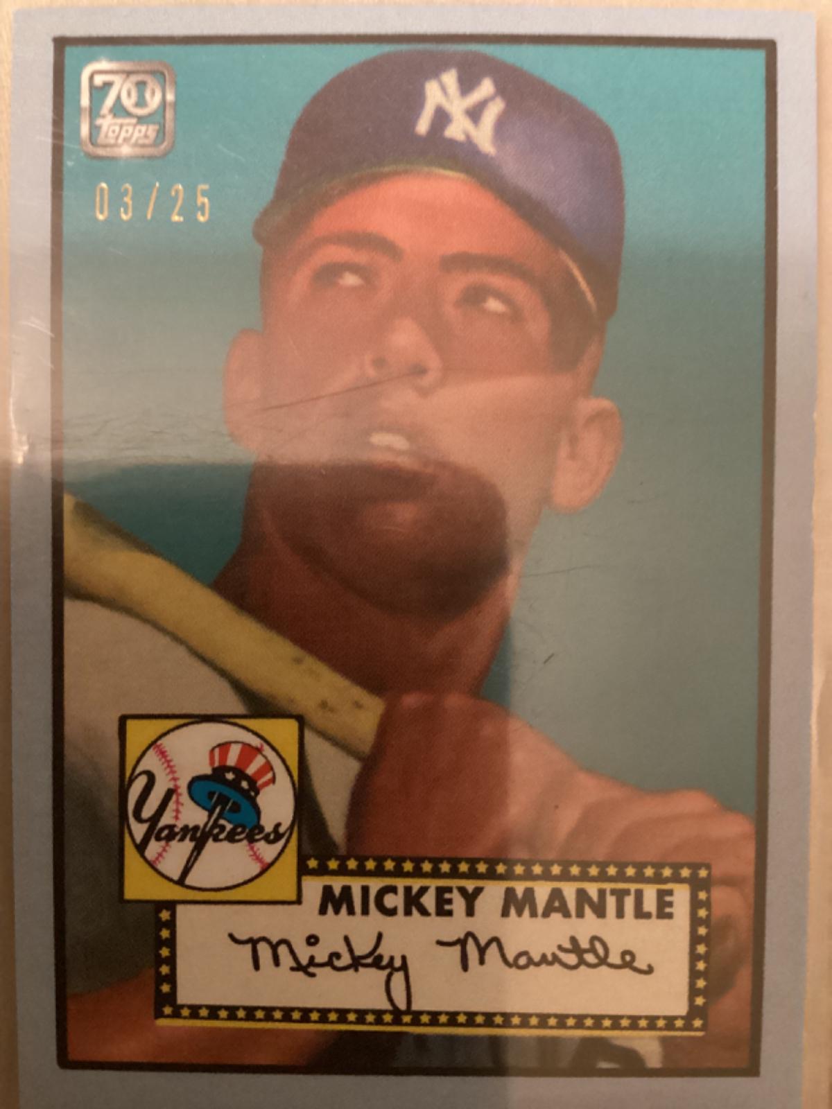 Mickey Mantle 3 Prices 2021 Topps x Mickey Mantle Baseball Cards