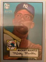 2021 Topps X Mickey Mantle 03/25 Light Blue | Mickey Mantle Baseball Cards 2021 Topps x Mickey Mantle