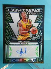 John Collins [Green] Basketball Cards 2021 Panini Obsidian Lightning Strike Signatures Prices