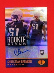 Christian Barmore [Orange] #RS-CB Football Cards 2021 Panini Illusions Rookie Signs Autographs Prices