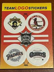 Pirates, Cardinals, Padres, Giants Baseball Cards 1991 Fleer Team Logo Stickers Top 10 Prices