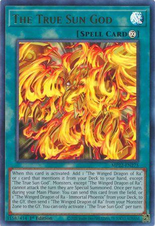 The True Sun God MP22-EN275 YuGiOh 2022 Tin of the Pharaoh's Gods Mega Pack