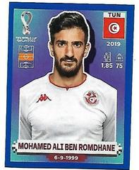 Mohamed Ali Ben Romdhane [Blue Border] Soccer Cards 2022 Panini World Cup Qatar Stickers Prices