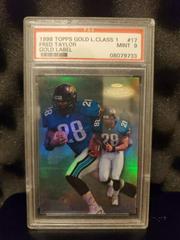 Fred Taylor [Class 1 Gold] #17 Football Cards 1998 Topps Gold Label Prices