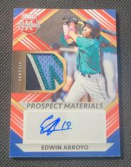 Edwin Arroyo [Red] #PMS-EA Baseball Cards 2022 Panini Elite Extra Edition Prospect Materials Signatures Prices