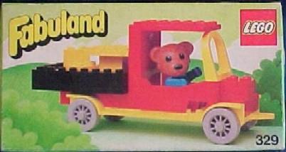 Bernard Bear and Pickup Truck #329 LEGO Fabuland