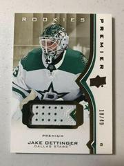 Jake Oettinger [Patch] Hockey Cards 2020 Upper Deck Premier Prices