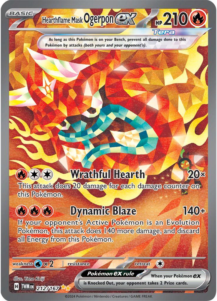 Hearthflame Mask Ogerpon ex #212 Pokemon Twilight Masquerade