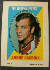 Andre Lacroix Hockey Cards 1970 Topps OPC Sticker Stamps Prices