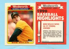 Bob Welch #4 Baseball Cards 1990 Woolworth Prices