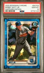 Bobby Witt Jr. [Sapphire Edition] Baseball Cards 2020 Bowman Chrome Prices