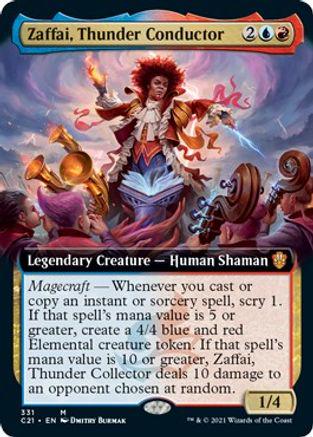 Zaffai, Thunder Conductor [Extended Art] Magic Commander 2021