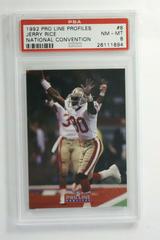 Jerry Rice #8 Football Cards 1992 Pro Line Profiles National Convention Prices