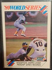 89 World Series henderson #11 Baseball Cards 1990 Fleer World Series Prices